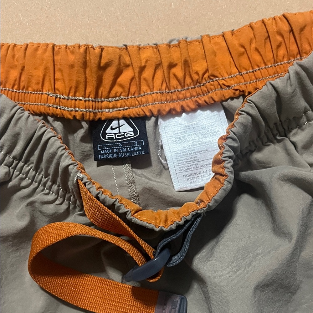 Nike ACG Burnt Orange and Taupe Shorts